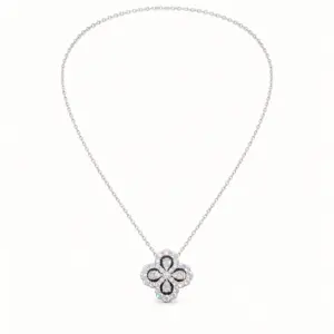 Rhinestone Clover Necklace necklace